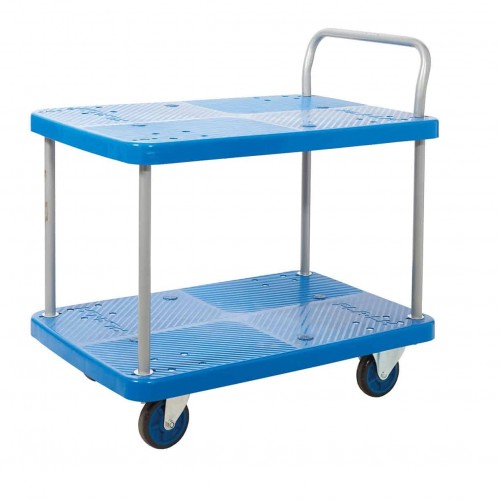 Proplaz Blue 2 Shelf Trolley (PPU95Y)