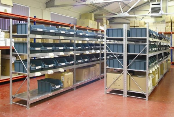 Midi Span Racking 400mm Deep heavy-duty bays